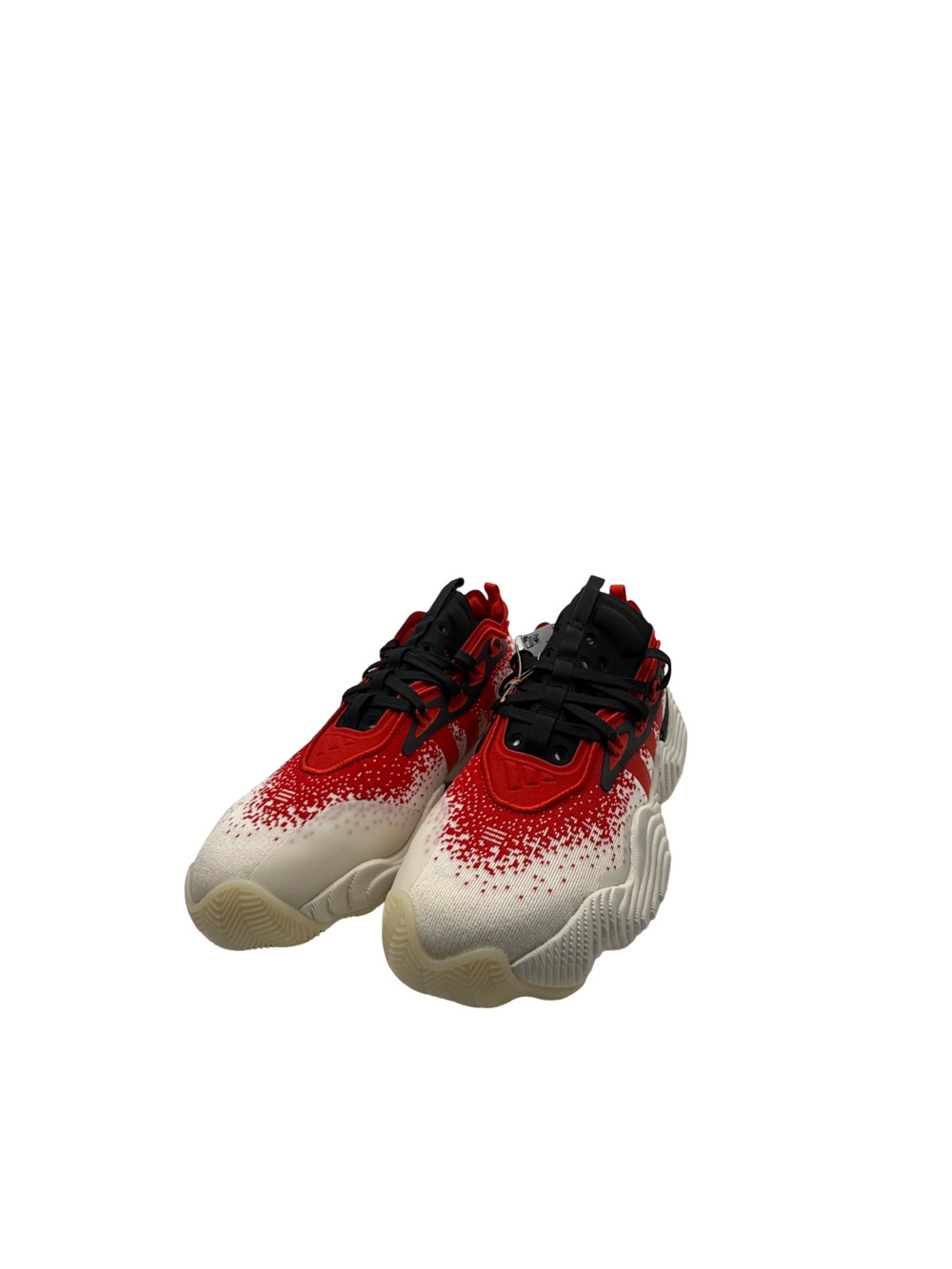 Adidas Trae Young 3 Basketball Shoes - White/Vivred/Cblack (IE7881) - Picture 6 of 11